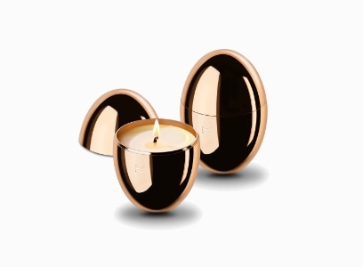 Świeca zapachowa w owalnym kształcie - Rose Gold