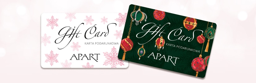 Karta podarunkowa w świątecznym wzorze