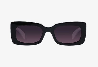 Damskie okulary przeciwsłoneczne z czarnymi oprawkami