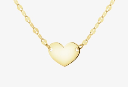 Złoty naszyjnik - serce