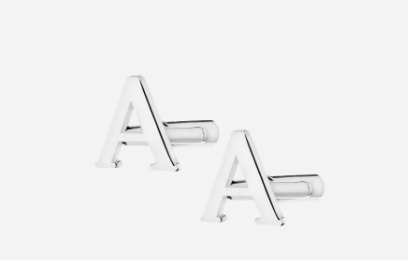 Spinki srebrne do mankietów - litera A