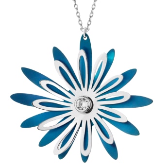 Zawieszka srebrna - kwiat