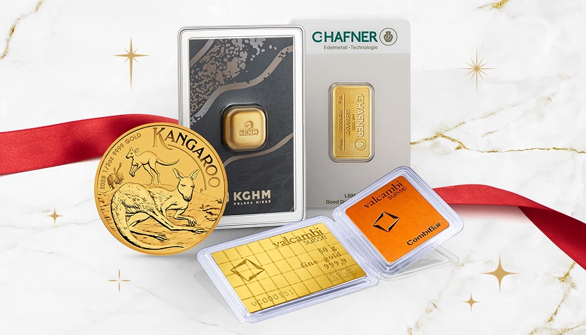 Złote sztabki i monety - Mennica Apart