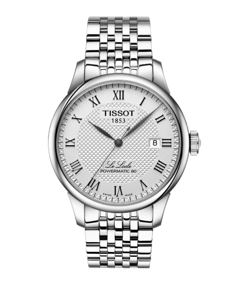 Srebrny męski zegarek marki Tissot