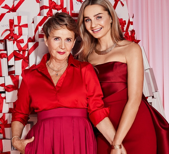 Małgorzata Socha z mamą