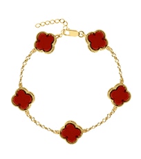 Pozłacana bransoletka z emalią