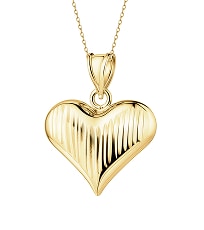 Złota zawieszka - serce