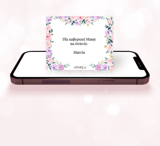 Elektroniczna Karta podarunkowa z dedykacją z okazji dnia matki – prezent do wykorzystania online