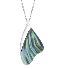 Silver and titanium necklace
