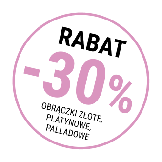 Różowy napis - rabat minus 30%