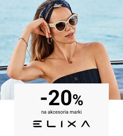 Zosia Nowak prezentuje okulary i apaszkę marki Elixa