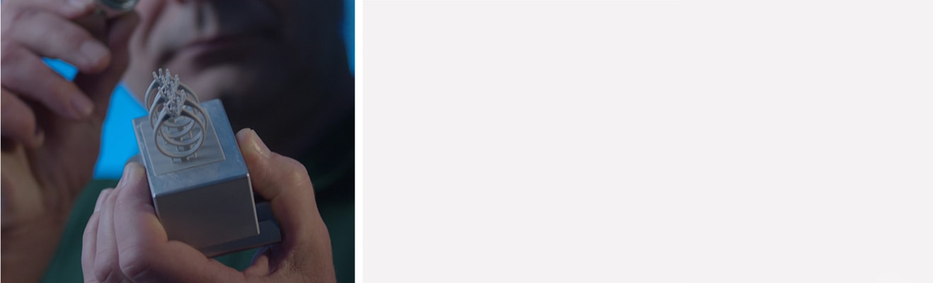 wzorzec pierśconka z modelu 3D