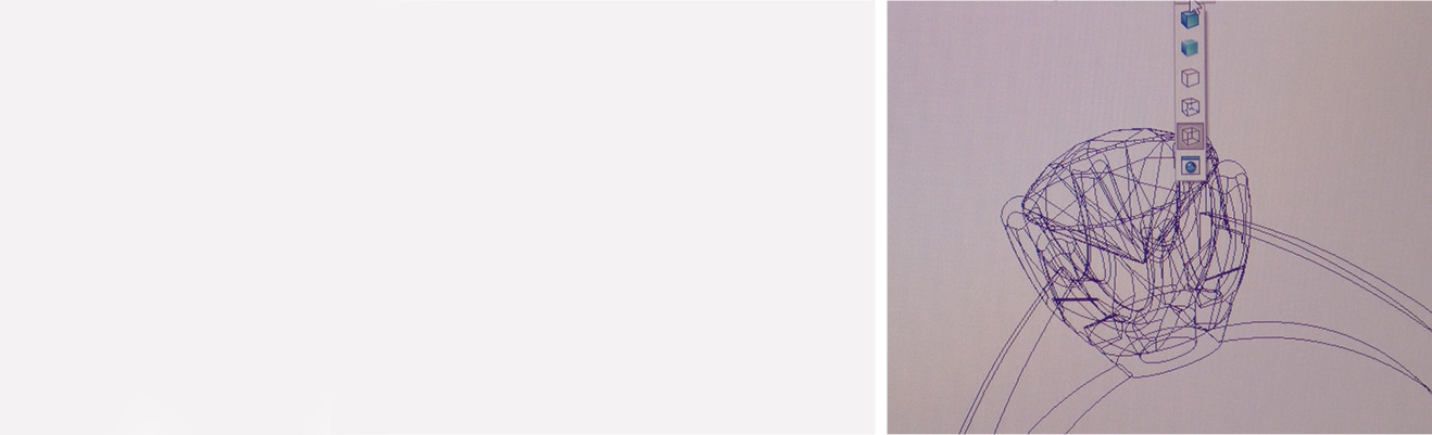 Szkic 3D pierścionka na papierze