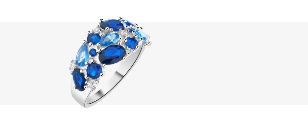 Pierścionek srebrny z cyrkoniami