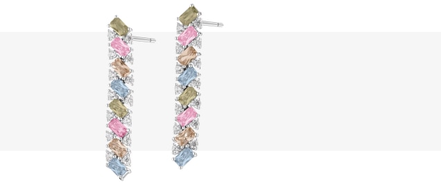 Kolczyki srebrne z cyrkoniami