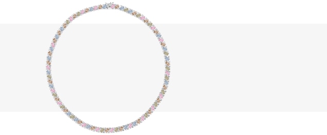 Naszyjnik srebrny z cyrkoniami