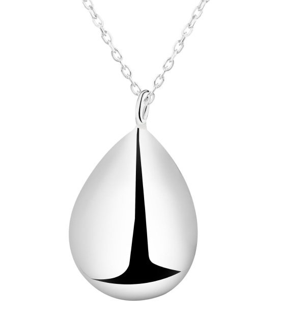 Naszyjnik srebrna - łezka