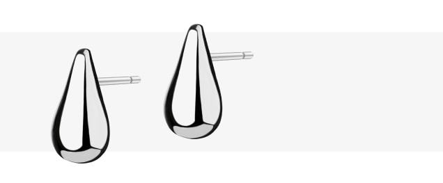 Kolczyki srebrne - łezki