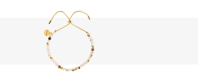 Bransoletka z mosiądzu pozłacana z agatami