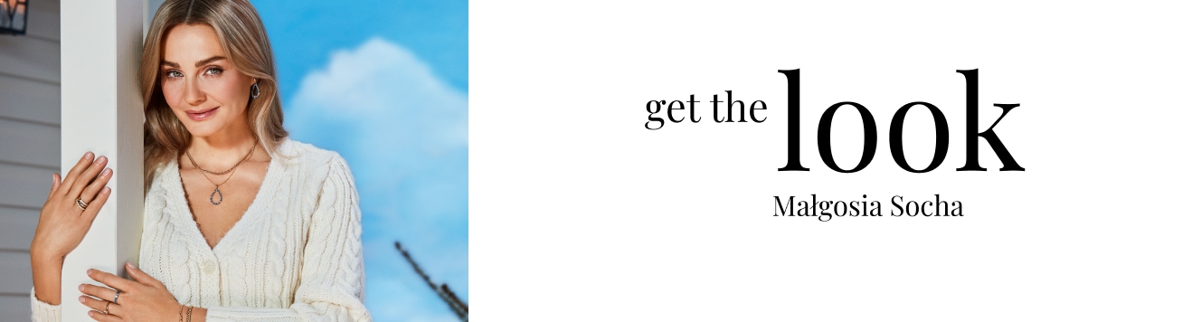 Małgorzata Socha w białym sweterku