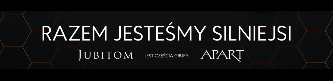 napis - Razem jesteśmy silniejsi - JUBITON jest częścią grupy Apart
