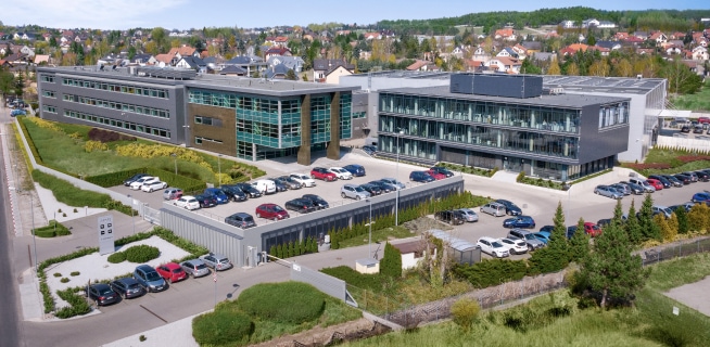 Główna siedziba polskiej firmy jubilerskiej Apart, zlokalizowana w Suchym Lesie pod Poznaniem