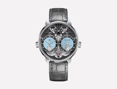 Zegarek męski z widocznym mechanizmem