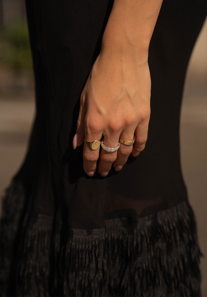 Złoty naszyjnik i bransoletka