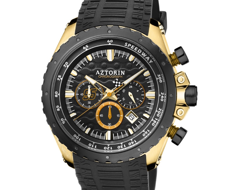 czarno złoty zegarek A077.G412