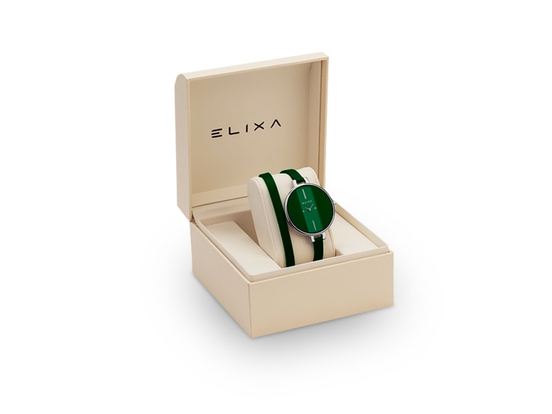zielony zegarek E069-L235 w pudełku