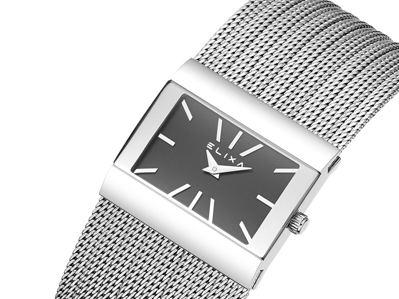 srebrny zegarek E074-L265