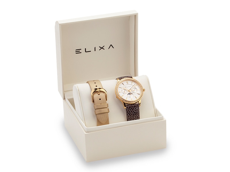 złoty zegarek E088-L334-K1 w pudełku