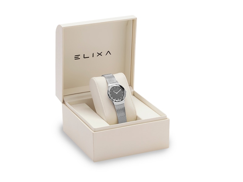 czarny zegarek E090-L341 w pudełku