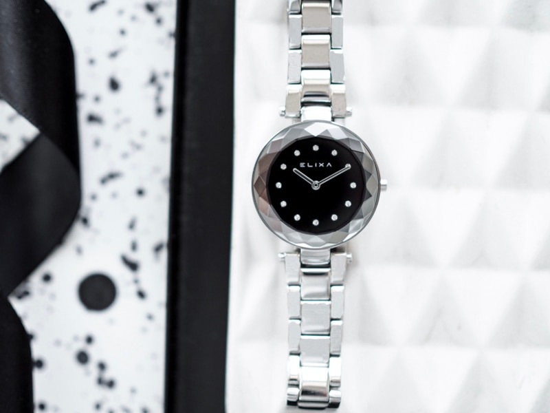 srebrny zegarek E093-L359