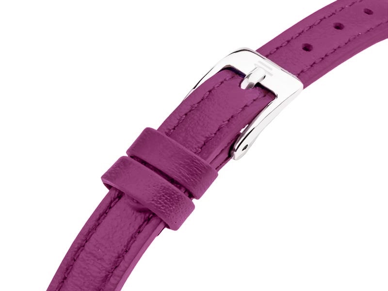 różowy skórzany pasek zegarka E096-L367-K1