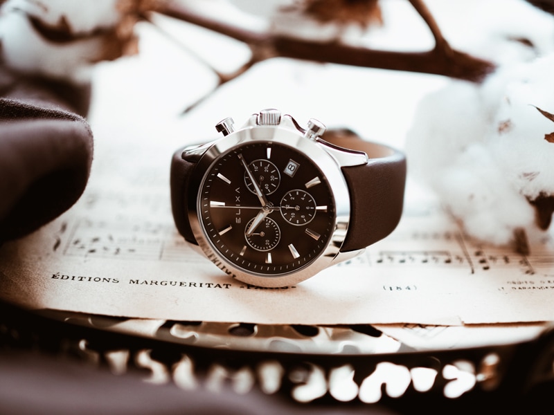 brązowy zegarek E079-L314