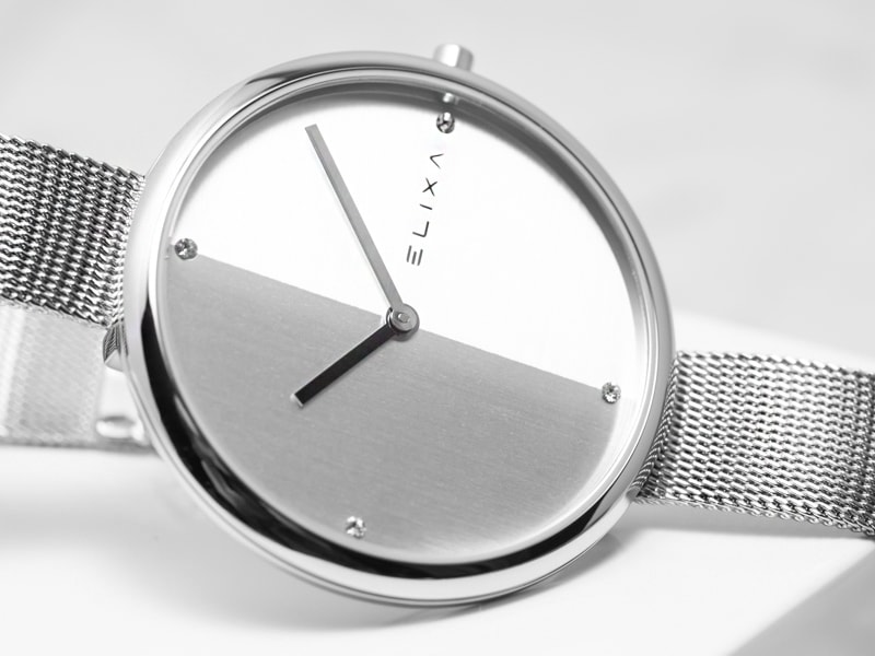 srebrny zegarek E106-L424