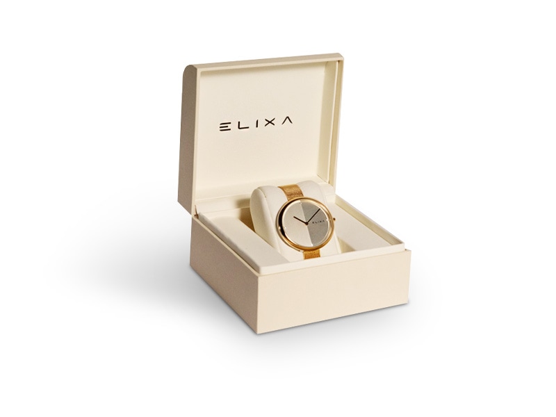 złoty zegarek E106-L425 w pudełku