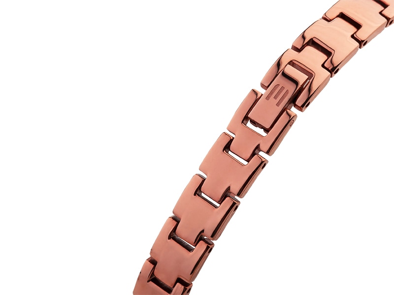 bransoleta stalowa w kolorze różowego złota od zegarka E112-L450