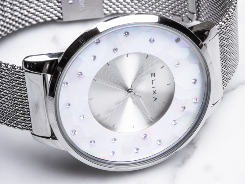srebrny zegarek E117-L473