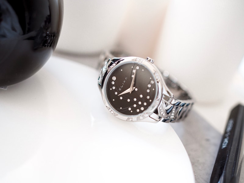 czarny zegarek E119-L483