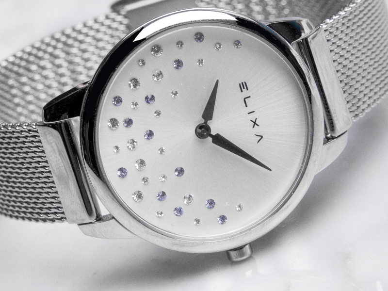 srebrny zegarek E121-L491