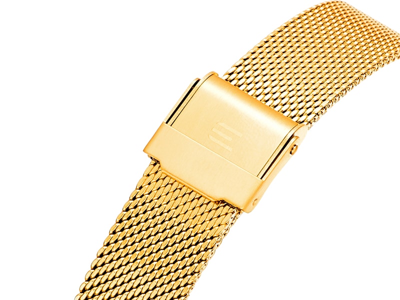 bransoleta stalowa w złotym kolorze zegarka E121-L493