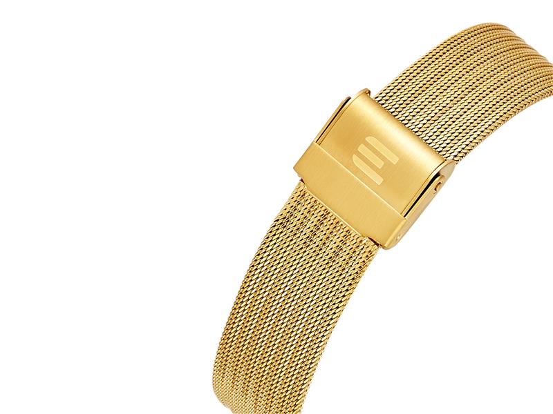 stalowa bransoleta w kolorze złota zegarka E122-L497