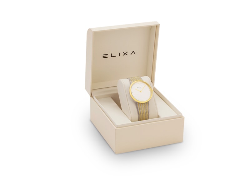 złoty zegarek E122-L498 w pudełku