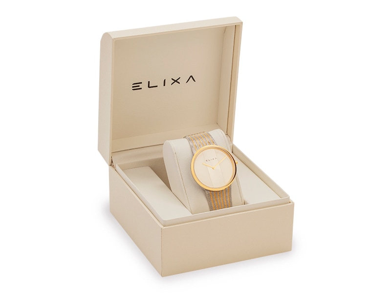 złoty zegarek E122-L503 w pudełku