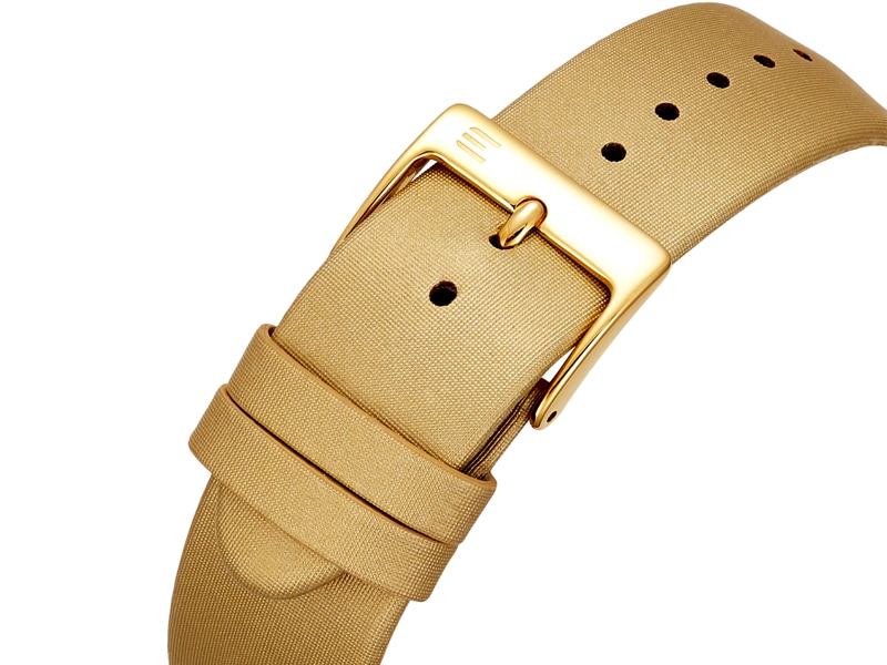 złoty satynowy pasek zegarka E123-L505
