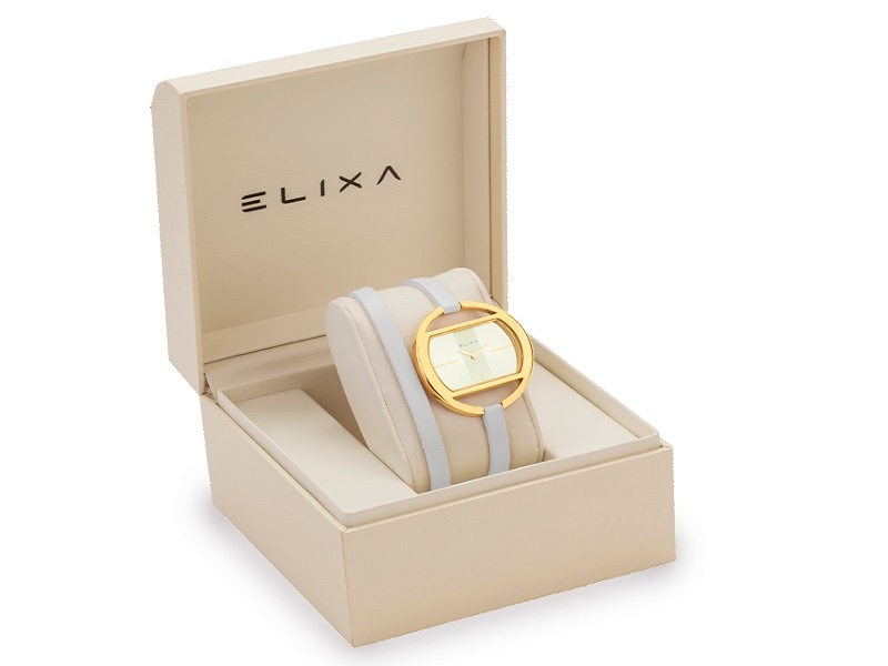 biały zegarek E125-L513 w pudełku