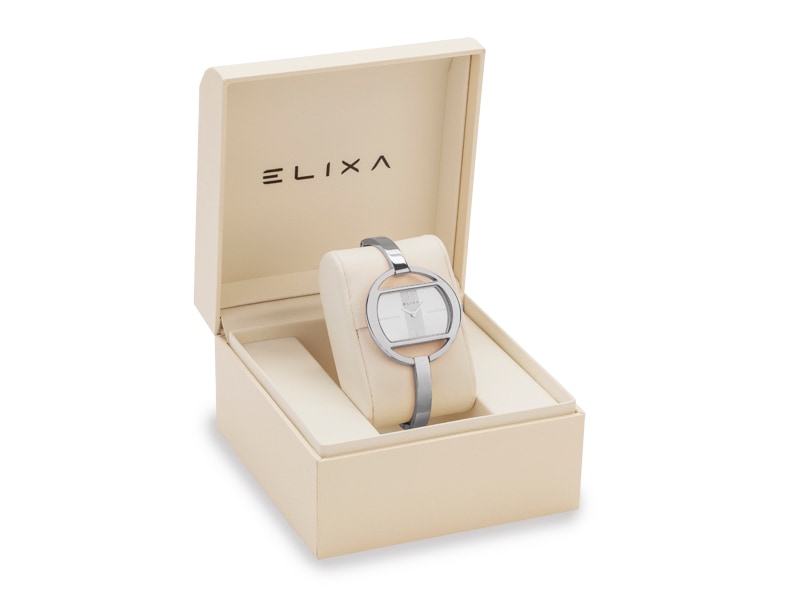 srebrny zegarek E125-L516 w pudełku