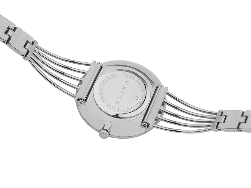 dekiel srebrnego zegarka E126-L519